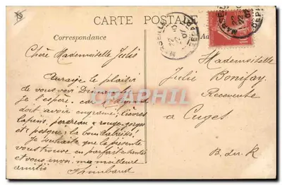 Marseille. 24. - Rue de la République — Magasin Général - Marseille, éditeur Magasin Général — Verso