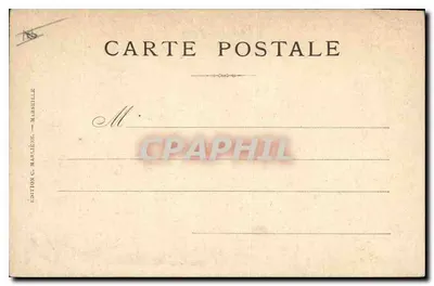 Marseille — Rue de la République — Verleger C. Marlière, Nr. 7 — Rückseite