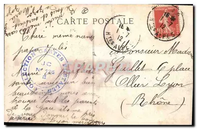 Marselha — Rue de la République — L. M. — Verso