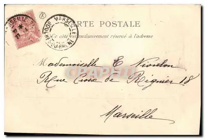 Marsella — Entrada del Puerto Viejo — L.P. 8 — Reverso