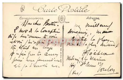 Marseille — zachód słońca w kierunku Pharo — LL. n° 198 — Rewers