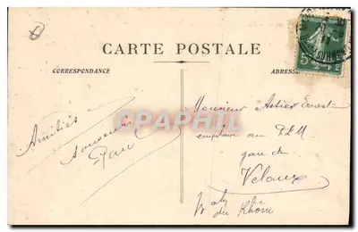 Marsella - Panorama del Muelle del Puerto — editor Vellaux, n° 94 — Reverso