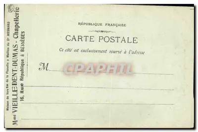 Marseille - 34 - De ingang van het Oude Haven — Fototypie E. Lasou, 1er, rue Toulagran — Achterkant