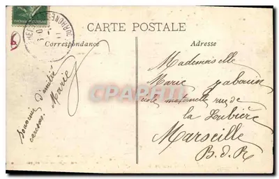 Marseille — Panorama do Velho Portos — Edição das Novas Galerias — Verso