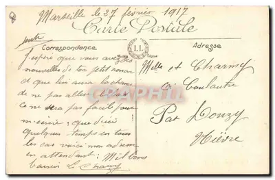 Marselha — O Velho Port — LL. n° 102 — Verso
