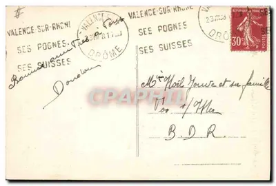 Valence (Drôme) — Park Jouvèt — Fot. Combier Macon — Rewers