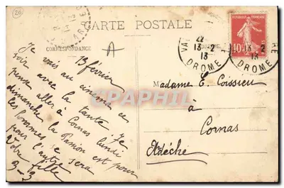 Valence - Hotel de Ville — Wydawnictwo Artystyczne, nr 104 — Rewers