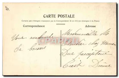 Valence — Pomnik Louisa Galleta na Polu Marsa — Wydawnictwo G. Goujon — Rewers