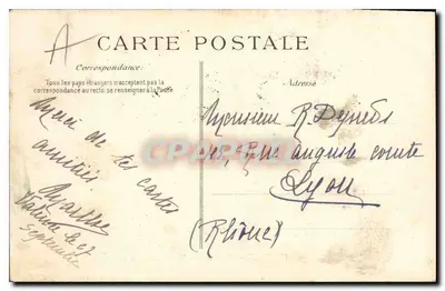 Valence — Plac i Ulica Madier-Montjau — Wydawca E.D. n°127 — Rewers