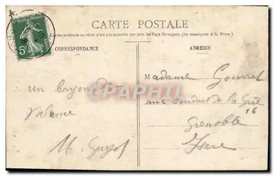 Valence - Pomnik Louisa Galleta — G. E. H., Rue des Alpes, Valence — Rewers
