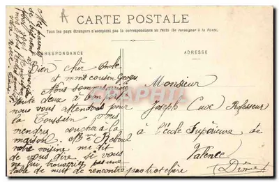 Valence — Nowy Most — Kolekcja F. Peyrouze, Valence, nr 371 — Rewers