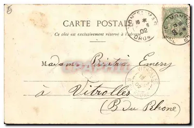 Montélimar — Publiczny ogród — Pap. Clappris, Montélimar, wyd. Léon — Rewers
