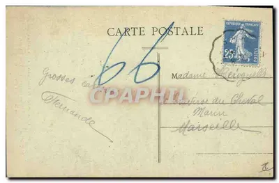 Grignan-le-Château (restauré) — Wieża Sévigné, po prawej stronie fasady Fryderyka I — Wydawnictwo Artystyczne Th. Revoul « Aux Dix Mille Articles », Toulouse — Rewers