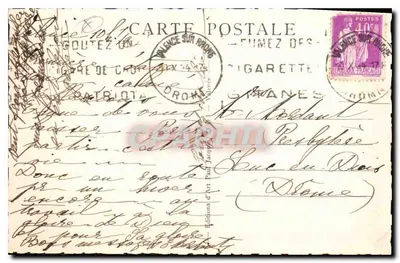 Valence-sur-Rhône — O portal da igreja São João — Foto Paul Jacquin — n°158 — Verso