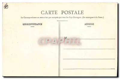 Valence - Bulwar Bancel — widok z fontanną i budynkami — kolekcja P. Péyrouze, Valence — Rewers