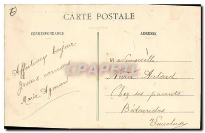 Grignan - Castelo - Na Terraço - Avenida da 2ª Cour d'honneur - Torre François Ier — Verso