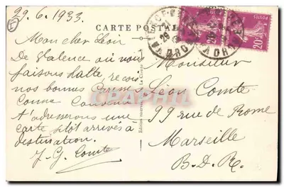 Valence — Plac Républiki — Wydawnictwo La Cité — Rewers