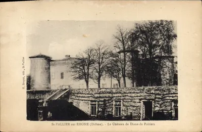 St-Vallier sur Rhône (Drôme) — O Castelo de Diane de Poitiers — H. Bruyat, editor. St-Vallier