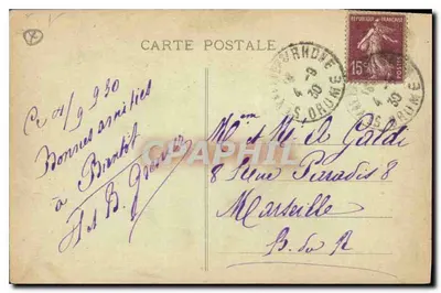 St-Vallier sur Rhône (Drôme) — O Castelo de Diane de Poitiers — H. Bruyat, editor. St-Vallier — Verso