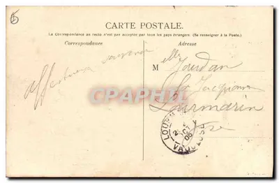 Montélimar — Publieke tuin : De Prehistorische Jager, werk van Mr Bouval Maurice, aangekocht door de staat en de stad Montélimar (1903) — Achterkant