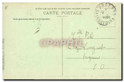 Dreux - Capilla de San Luis - Sepultura de la Familia de Orleans — G. Foucault, editor, Dreux, n°20 — Reverso
