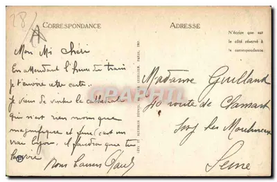 CHARTRES — Widok z Mostu Nowego — ND — Rewers