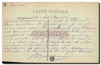 Chartres - Gril d'Évêché i Portail Północny — n°20 — Rewers