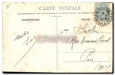 Chartres — Brama Guillaume (XIV wiek) — Ch. Foucault, wyd. Denox — Rewers