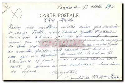 Bordeaux - Ogólny widok i most widziany z Wieży Świętego Michała — A.H. 30 — Rewers