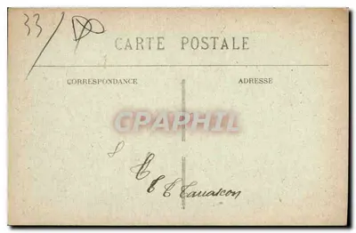 Bordeaux — Rue Sainte-Catherine, met zand tijdens de Feesten van de Overwinning — M. D. (uitgever) — Achterkant