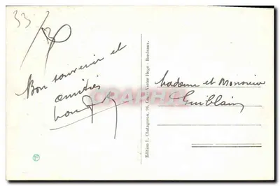 Bordeaux — Dom Gobineau. Widok na Aleje Toury i Cours du XXX Juillet. — Rewers