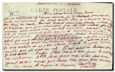 Bordeaux — Compagnie Générale Transatlantique : Figuig — C.B. — Verso