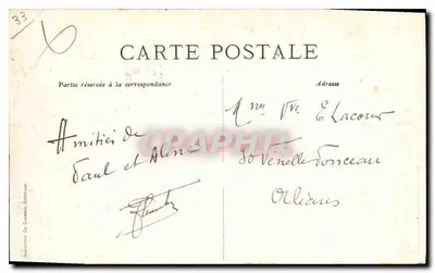 Bordeaux — Stacja Południowa i Hotel Terminal — C. B. — Rewers