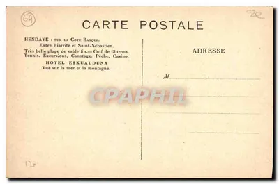 Hendaye — Hotel Eskualduna — nr 64 — Rewers