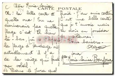 Hendaye (B.-P.) — Podczas przypływu — M. D. — Rewers