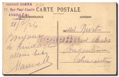 Monumento ai Eroi Hendayais della Grande Guerra — Hendaye (B.P.) — Marcel Delbosc, Bordeaux — Verso
