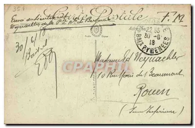 Hendaye — A Casa de Pierre Loti às margens da Bidassoa — LL. n°31 — Verso