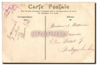 Hendaye — Vista geral do Sanatório da Cidade de Paris — editor desconhecido, n° 56 — Verso
