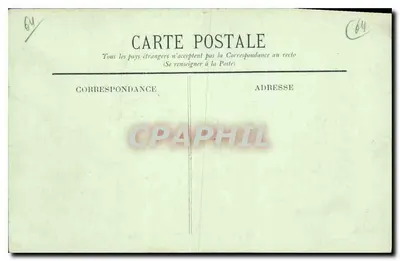 Hendaye — A Praia e o Cassino — Coleção Gorce, editor Paris — Verso