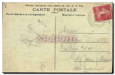 Biarritz (B.-P.) — Plaża — Roche Ronde i wybrzeże ku farbie — Fototypia Marcel Delboy, Bordeaux — Rewers