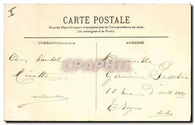 Biarritz — Uitzicht genomen vanuit de Grot van de Lantaren — uitgever J.L., n° 298 — Achterkant