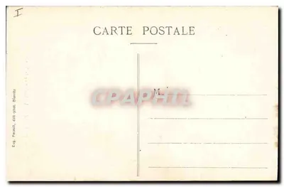 Biarritz — De Rocher de la Vierge — Eug. Pacault, uitgever-fotograaf Biarritz, n°7 — Achterkant