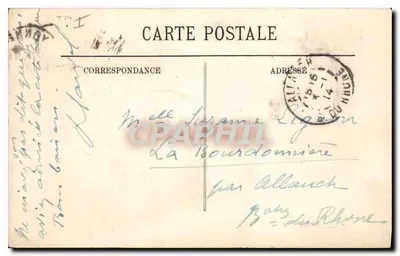 Biarritz — Wybrzeże Baszków w burze — LL. — Rewers