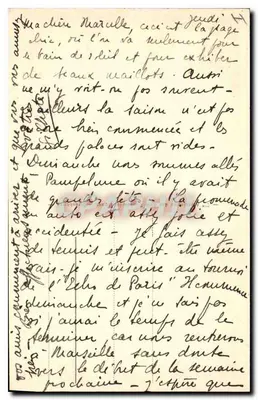 BIARRITZ — Kąpiele słoneczne na plaży Basque — wydawca nieznany, nr 258 — Rewers