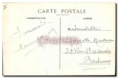 Biarritz pittoresk — Hotel du Palais vom Strand aus gesehen — Nr. 114 — Edition A. Simons — Foto Pardallina — Rückseite