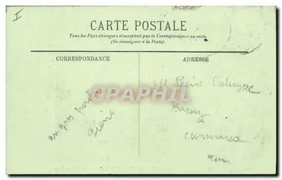 Biarritz — Efeito de Ondas no Rochedo Perforado — LL. — Verso