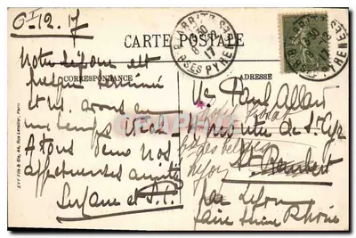 Biarritz — Los Baños del Port-Vieux hacia el Rocher de la Vierge — LL — n°65 — Reverso