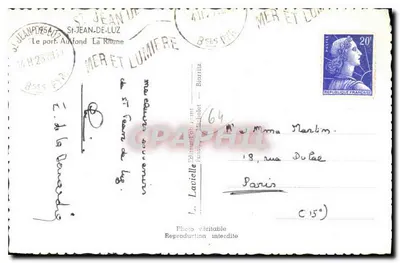 O porto de Aurond — La Rhune — Lavielle — Verso