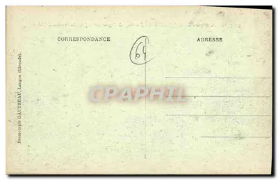 Saint-Jean-de-Luz — Coup de vague sur la jetée du Boulevard Thiers — Uitgever Bromolyphé Gautreau, n° 3154 — Achterkant