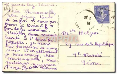 St-Jean-de-Luz - Casa Louis XIV — editor Bilhete postal antigo — Verso